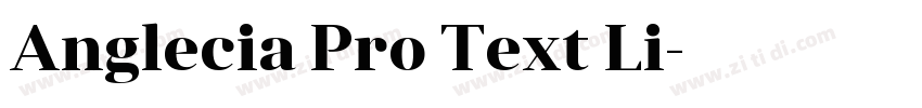 Anglecia Pro Text Li字体转换